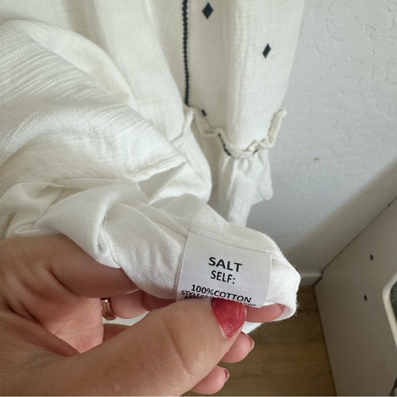 Eliyas‎ Salt Australian Aztec 100% cotton dress embroidered L south western - Picture 5 of 7